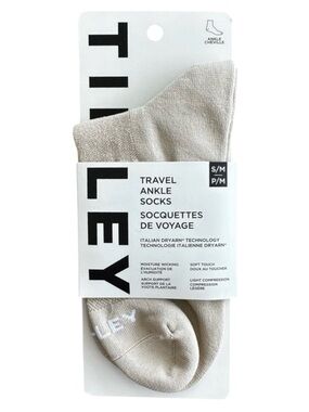Tilley Ankle Travel Socks | Beige